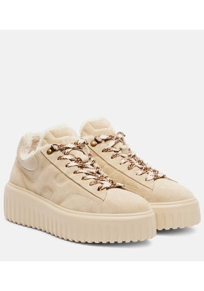 Hogan H-Stripes suede platform sneakers