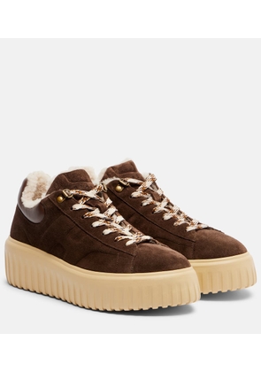 Hogan H-Stripes suede platform sneakers