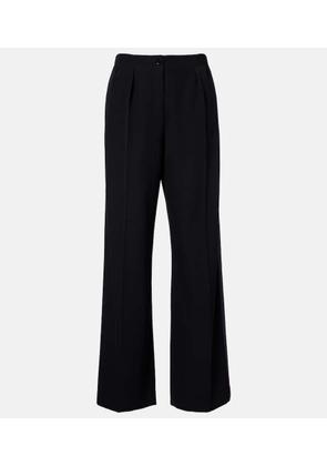 The Row Felicita wool twill wide-leg pants