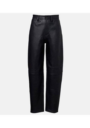 Frame Neat leather straight pants