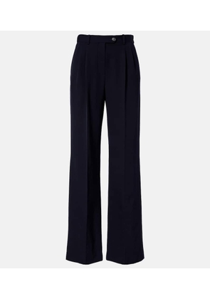 The Row Virgil wool gabardine wide-leg pants
