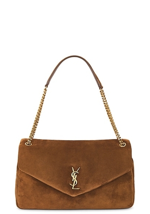 Saint Laurent Large Calypso Chain Bag in Caramel Cognac - Brown. Size all.