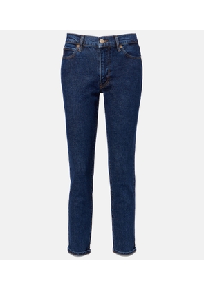 Frame Borrowed cropped straight jeans