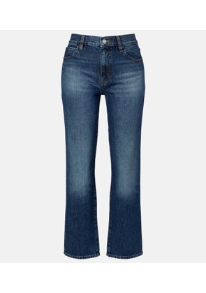 Frame Hang high-rise straight jeans