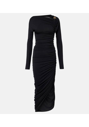 Ferragamo Ruched jersey midi dress