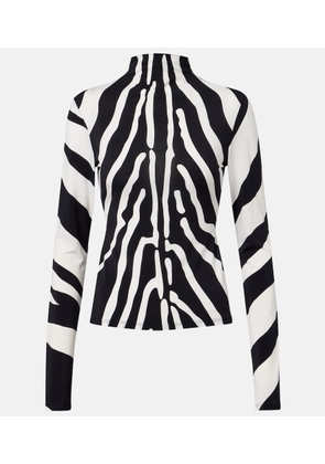 Ferragamo Zebra-print top