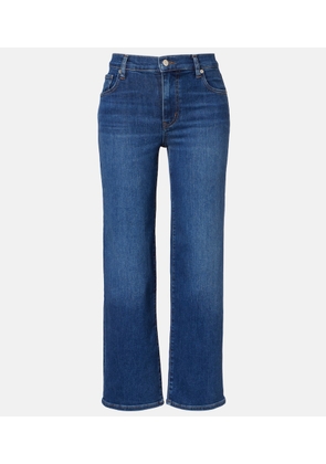 Frame Mellow cropped mid-rise straight jeans