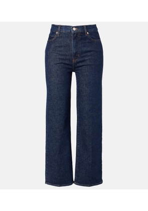 Frame Cropped high-rise wide-leg jeans