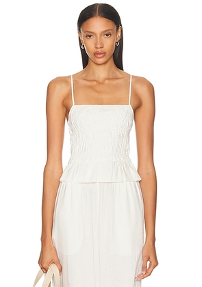 Solid & Striped The Delta Top in Optic White - White. Size L (also in XS, M).