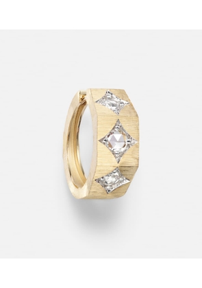 Marie Lichtenberg Ecrou 18kt gold single hoop earring