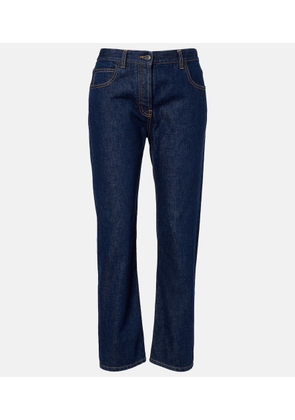 The Row Riaco mid-rise straight jeans