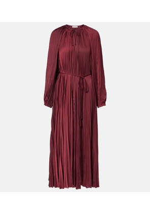 Ulla Johnson Alexia satin plisse midi dress