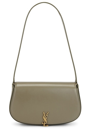 Saint Laurent Mini Shoulder Bag in Strong Moss - Olive. Size all.