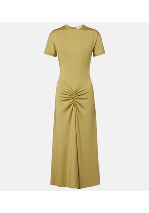 Victoria Beckham Gathered jersey T-shirt dress