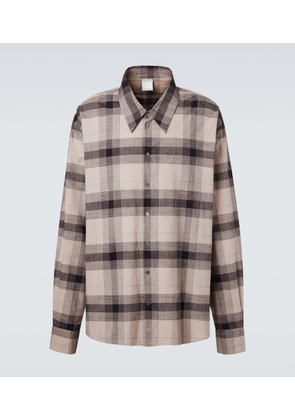 Calvin Klein Collection Tyson checked cotton shirt