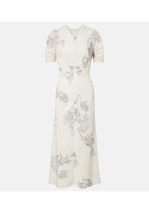 Victoria Beckham Floral midi dress