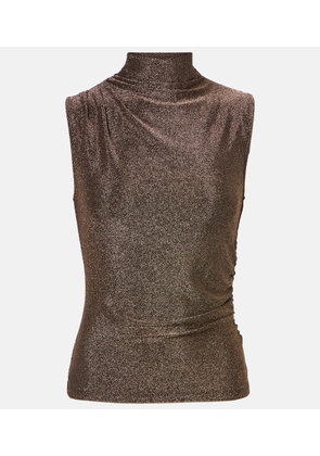 Veronica Beard Mylie glitter jersey top