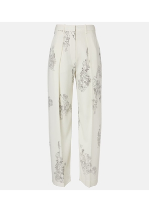 Victoria Beckham Floral wide-leg pants