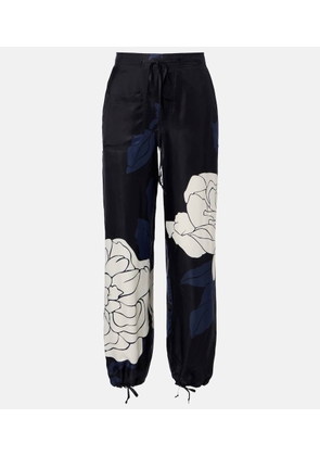 Victoria Beckham Floral twill cargo pants