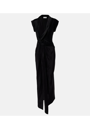 Victoria Beckham Draped asymmetric midi dress
