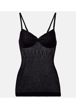 Victoria Beckham Knitted cotton-blend camisole