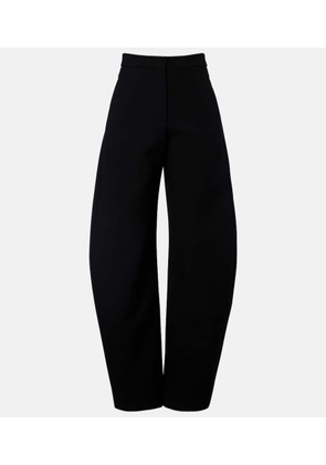 Alaia Wool-blend barrel-leg pants