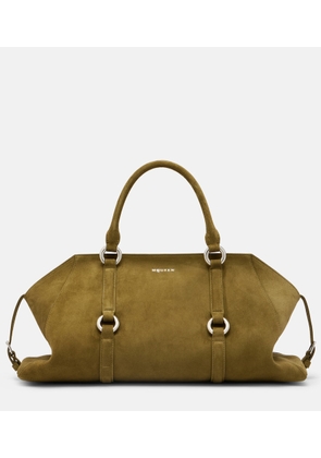 McQueen Farringdon Medium suede tote bag