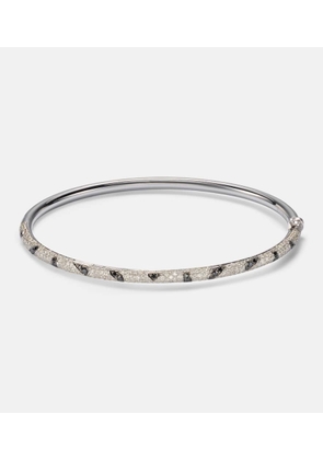 Yvonne Leon Jonc Zebre 9kt white gold bracelet with diamonds