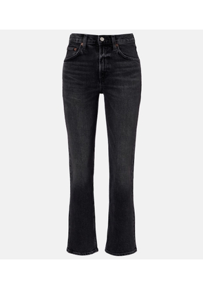 Agolde Ren high-rise cropped straight jeans