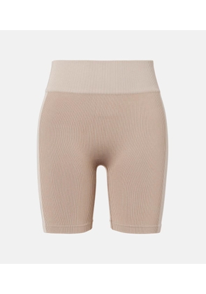 Loewe x On ribbed-knit striped biker shorts