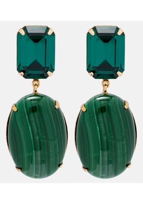 Jennifer Behr Xiomara 18kt gold-plated drop earrings