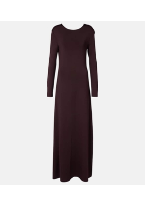 Bottega Veneta Open-back compact knit maxi dress