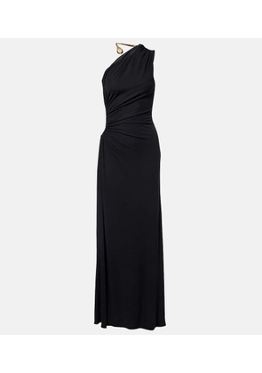 Bottega Veneta Cutout one-shoulder jersey crepe gown