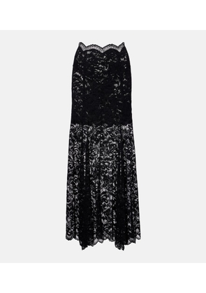 Rabanne Floral lace maxi skirt