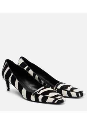 Khaite Celia 50 zebra-print calf hair pumps