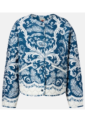 Farm Rio Printed quilted jacket