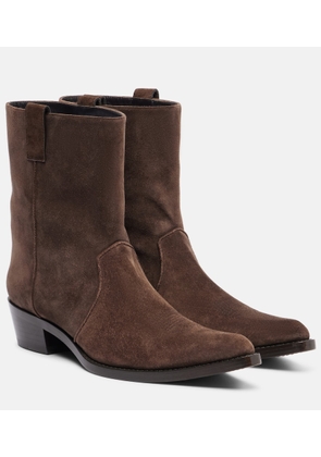 Khaite Clive 35 suede ankle boots