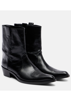 Khaite Clive leather ankle boots