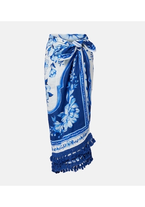 Farm Rio Floral cotton beach cover-up