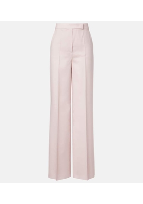 Max Mara Girone wool, mohair, and silk wide-leg pants