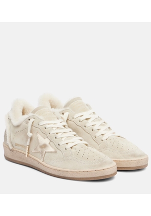 Golden Goose Ball Star shearling-lined suede sneakers