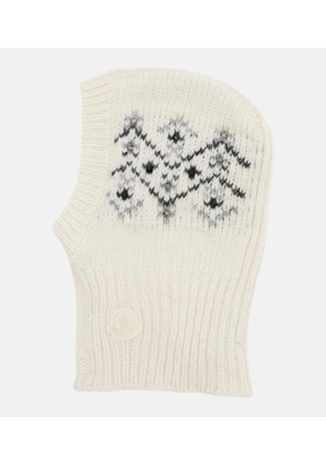 Moncler Embellished alpaca and wool-blend ski mask