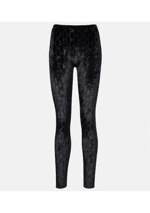Gucci GG embellished chenille leggings