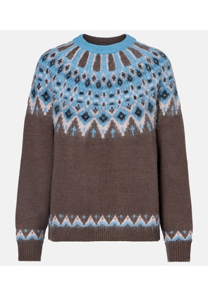 Staud Zane Fair Isle wool-blend sweater