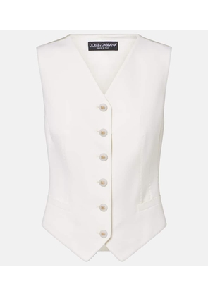 Dolce&Gabbana Wool and silk-blend vest
