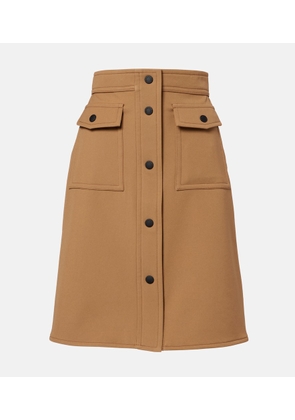 Moncler Grenoble High-rise midi skirt