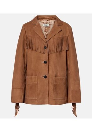 Rixo Fringed suede jacket