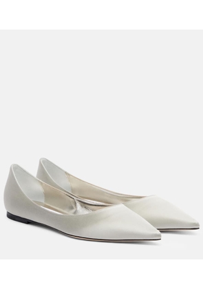 Jimmy Choo Love satin ballet flats