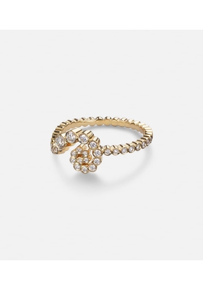 Sophie Bille Brahe Reve Escargot 18kt gold ring with diamonds