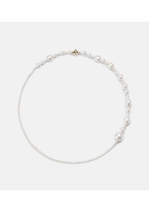 Sophie Bille Brahe Amis Peggy 14kt gold necklace with freshwater pearls
